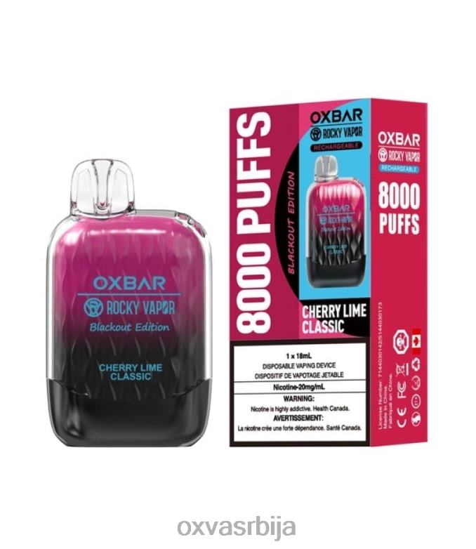 OXVA DISPOSABLE POD 0608R44 OXVA OXBAR G8000 трешња лимет класик