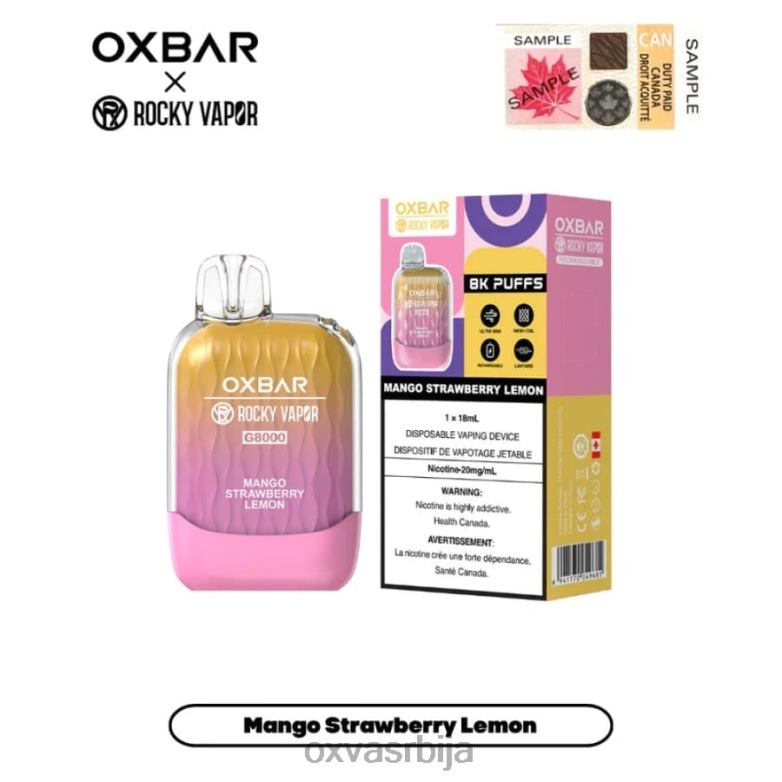 OXVA E CIG 0608R10 OXVA OXBAR G8000 манго јагода лимун