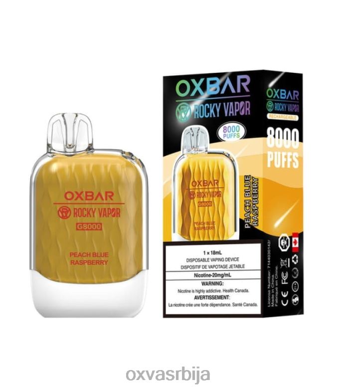 OXVA REVIEW 0608R37 OXVA OXBAR G8000 бресква плава малина