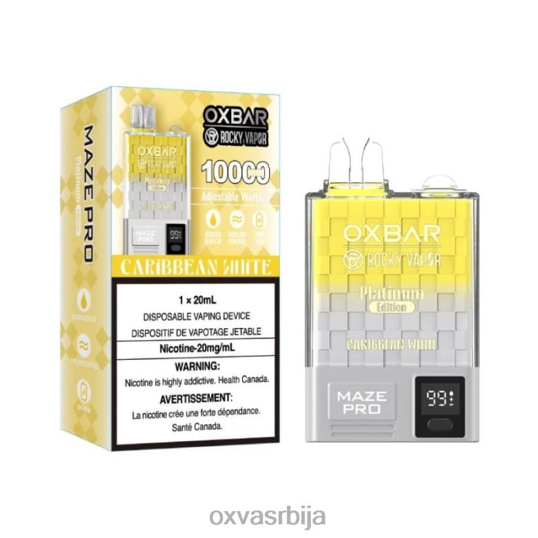 OXVA DISPOSABLE POD 0608R14 OXVA OXBAR MAZE PRO 10000 карипско бело