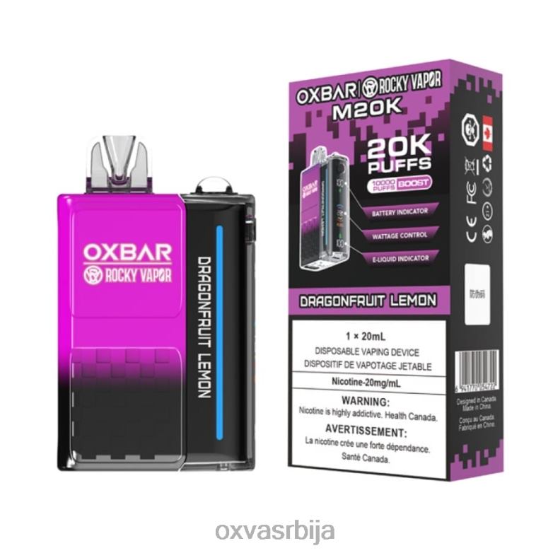 OXVA DISPOSABLE POD 0608R4 OXVA OXBAR M20K змајево воће лимун