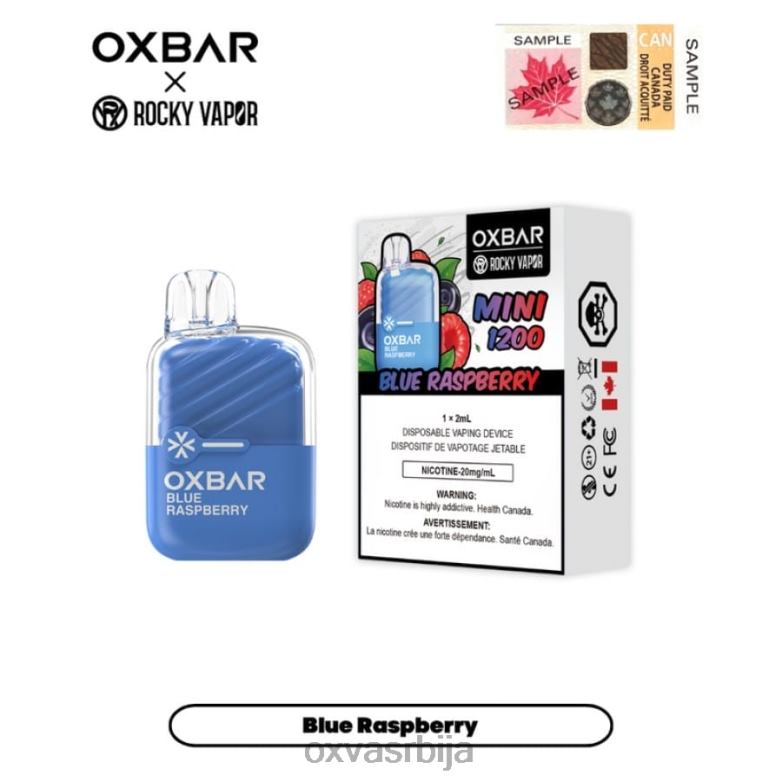 OXVA DISPOSABLE POD 0608R24 OXVA OXBAR MINI 1200 плава малина