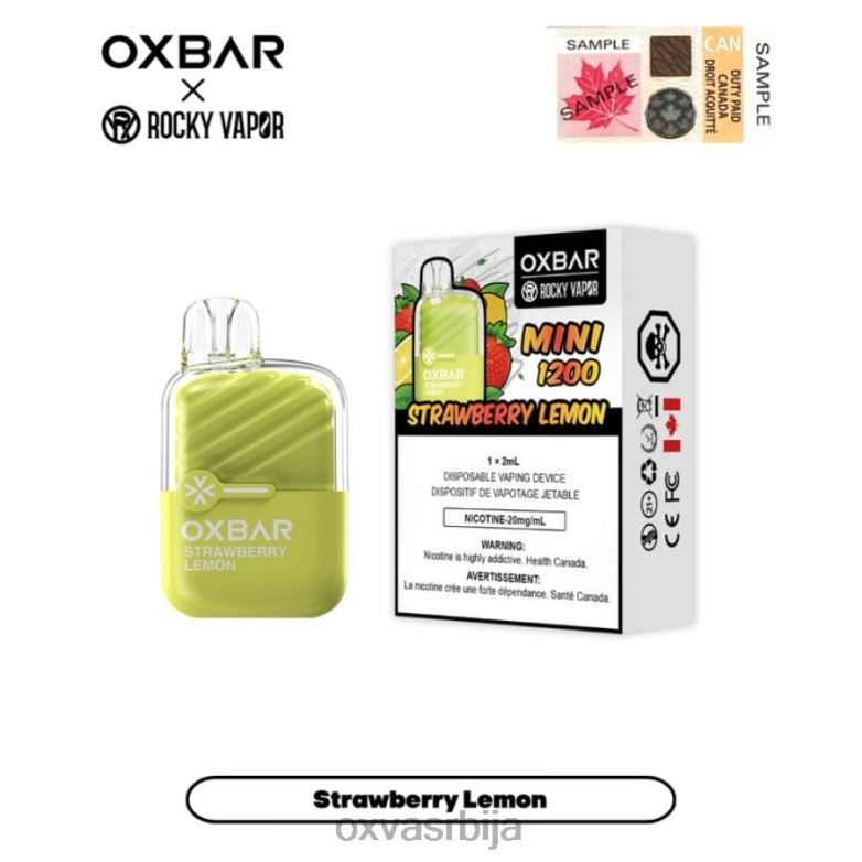 OXVA VAPE SALE 0608R19 OXVA OXBAR MINI 1200 јагода лимун